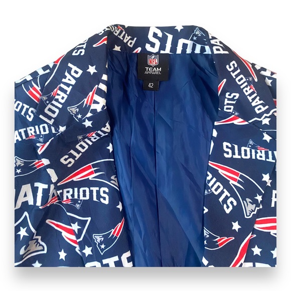 NFL Team Apparel NEW ENGLAND PATRIOTS Blazer Costume Sport Coat Suit Jacket - Picture 5 of 8